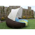 Classy Design Polyethylene Rattan Sunbed or Daybed For Outdoor Garden Patio Beach Resort Pool Wicker Furnitre